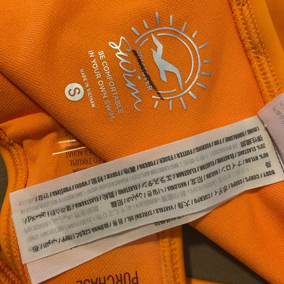 New Hollister Orange Swim Bottom - Picture 3 of 3
